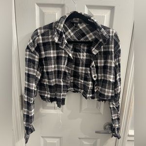 Crop top flannel